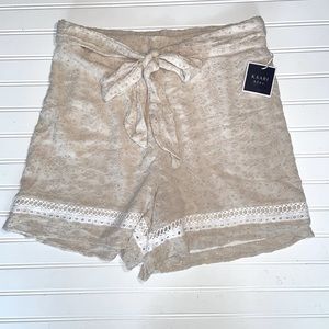 Kaari Blue Ladies Sz 10 Beige Fully Lined Shorts NewwTags I-5" W-35" unstretched